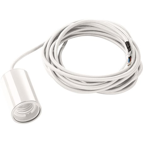 Luminaria colgante SLV FITU E27 PD 132691 Blanco