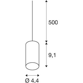 Luminaria colgante SLV FITU E27 PD 132691 Blanco