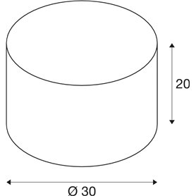 Pantalla luminaria textil 30cm SLV FENDA 155583 Beige  