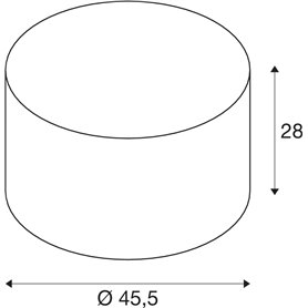 Pantalla luminaria textil 45cm SLV FENDA 156113 Beige