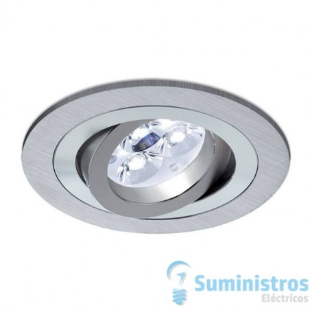 Empotrable redondo orientable de techo BPM Lighting MINI CATLI 3010  Aluminio cepillado