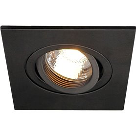 Empotrable cuadrado de techo SLV NEW TRIA 78 XL 113450 Negro
