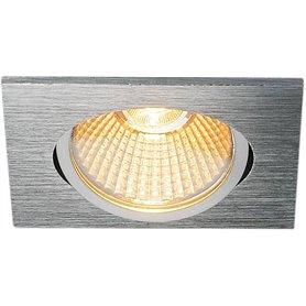 Empotrable Led cuadrado de techo SLV NEW TRIA 68 PHASE 1003070 Aluminio