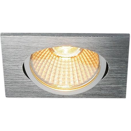 Empotrable Led cuadrado de techo SLV NEW TRIA 68 PHASE 1003070 Aluminio