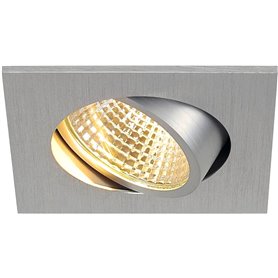 Empotrable Led cuadrado de techo SLV NEW TRIA 68 DL 1003064 Aluminio 2700K