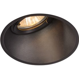 Empotrable redondo de techo SLV HORN ASIMETRICO 113150 Negro