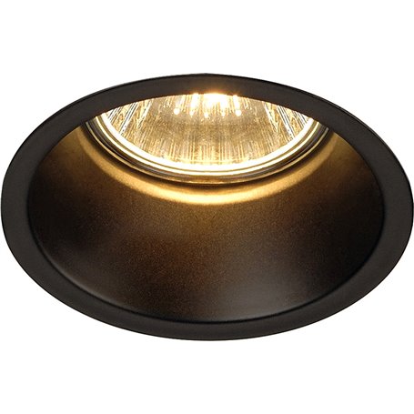 Empotrable redondo de techo SLV HORN SINGLE EL 112910 Negro