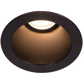 Empotrable Led redondo de techo SLV HORN MAGNA 1002592 Negro