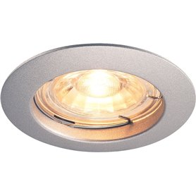 Empotrable redondo de techo SLV PIKA Rigido 1000717 Gris