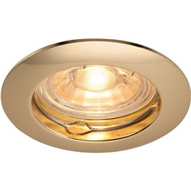 Empotrable redondo de techo SLV PIKA Rigido 1000716 Laton