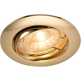 Empotrable redondo de techo SLV PIKA Orientable 1000720 Laton