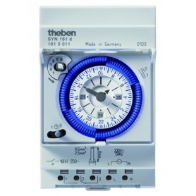 Interruptor horario analogico THEBEN SYN161d carril din 1610011
