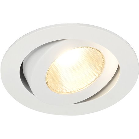 Empotrable Led redondo de techo SLV CONTONE ajustable PHASE 161271 Blanco