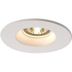 Empotrable redondo de techo SLV PLASTRA 148070 Blanco Yeso