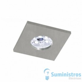 Empotrable cuadrado IP65 de techo BPM Lighting SU CLASSIC 3005 Aluminio cepillado