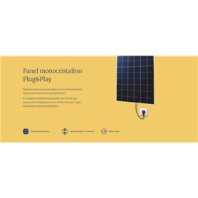 Kit solar Plug&Play DSK SOLAR panel 405w Micro Inversor + 3mt Cableado 15100