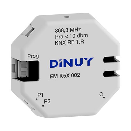 Interfaz KNX-RF pulsador 2 canales DINUY EM K5X 002