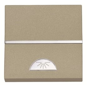 Pulsador con simbolo luz Niessen N2204.2 CV serie Zenit color Cava