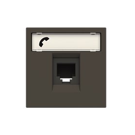 Toma de telefono 6 contactos  Niessen N2217.6 AN serie Zenit color Antracita