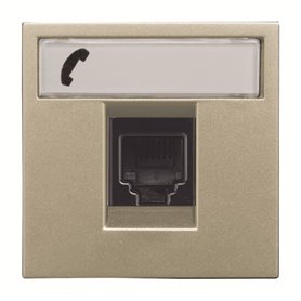 Toma de telefono 6 contactos  Niessen N2217.6 CV serie Zenit color Cava