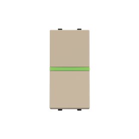 Interruptor con piloto estrecho Niessen N2101.5 CV serie Zenit Cava