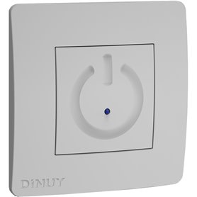 Pulsador tactil temporizado 3 hilos con garras DINUY PT GAR EL1