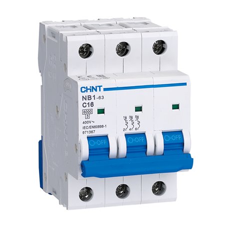 Interruptor Automatico Chint NB1-3-50C 3P 50A 6KA