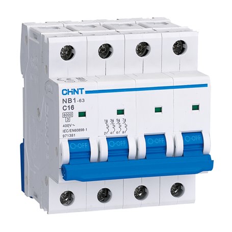 Interruptor Automatico Chint NB1-4-25C 4P 25A 6KA
