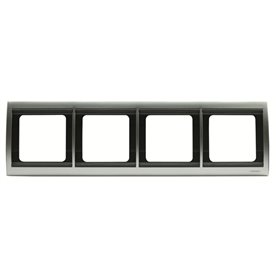 Marco 4 elementos horizontal Niessen 8474.1 TT serie Olas Titanio