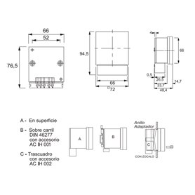 Interruptor horario analogico modular diario con reserva DINUY IH MAX PQT