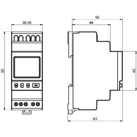 Interruptor Horario DIGITAL DINUY IH TER BT0 Semanal 1 canal Bluetooth
