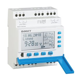Interruptor horario digital modular anual 2 canales DINUY IH JAH MI2