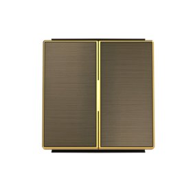 Tecla doble Niessen 8511 OE serie Sky Oro Envejecido