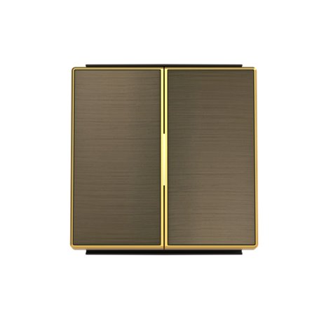Tecla doble Niessen 8511 OE serie Sky Oro Envejecido