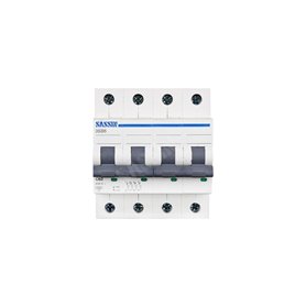 Interruptor Automatico SASSIN B64C63N 4 POLOS 63A 6KA 