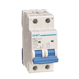 Interruptor Automatico DC Chint NB1DC-2P-C63-500V 2P 63A 6KA 500Vdc