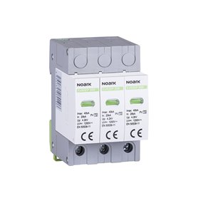 Proteccion 3 polos sobretensiones transitorias Tipo 2 20KV Chint Ex9UEP 20R 3P 1500 1500VDC