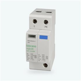 Protector sobretensiones tipo1+2 TOSCANO V2T-12,5/50 230V Monofasico 10003021