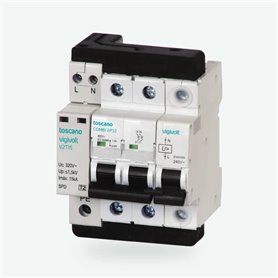 Protector sobretensiones mixto TOSCANO COMBI-2P25T15B Bifasico 10002800