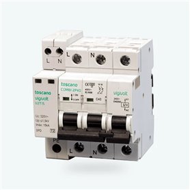 Protector sobretensiones mixto TOSCANO COMBI-2P40T15SP Monofasico 10002921