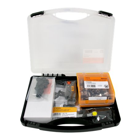 Kit conectorización para cables F compresión TSH maletín TELEVES 216401