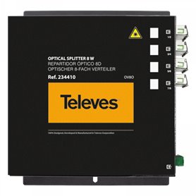 Repartidor óptico 1250...1650 nm SC-APC 8D 10db TELEVES 234410