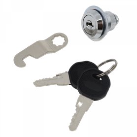 Cerradura puertas laterales para Rack 19" con 2 llaves TELEVES 533173