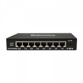 Switch ethernet L2+ 8x 10/100/1000 Mbps no gestionable TELEVES 768111