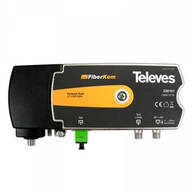 Mini-receptor óptico FiberKom OLC 1200...1600nm alimentacion remota TELEVES 238101