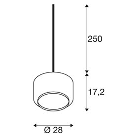 Luminaria colgante SLV PANTILO 28 PD 1006397 Oro