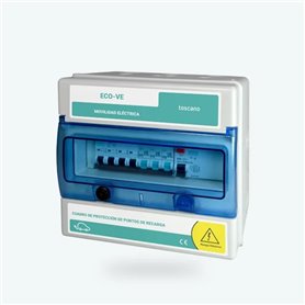 Cuadro mando recarga vehiculo 2x16A 3,68kW ECO-VE-COMBI-2P16T15 TOSCANO 10003070