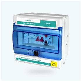Cuadro mando recarga vehiculo 2x32A 7,36kW ECO-VE-PRO-2P32T15 TOSCANO 10003006