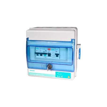 Cuadro mando recarga vehiculo 2x25A 5,75kW ECO-VE-PRO-2P25T15-S TOSCANO 10003590