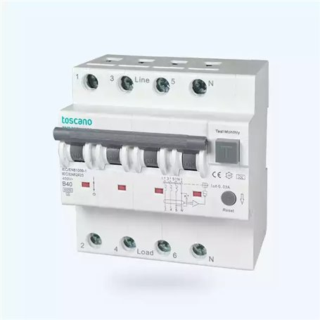 Diferencial Tipo A + Magnetotermico 3+N x 40A TMDA3PN4030 TOSCANO 10003603